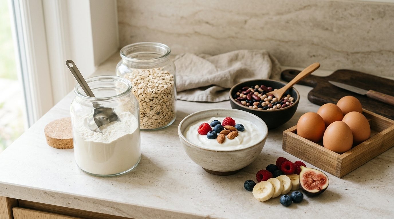 Illustrationsfoto til guiden: Protein før sengetid: hvad ved vi om kasein om aftenen?